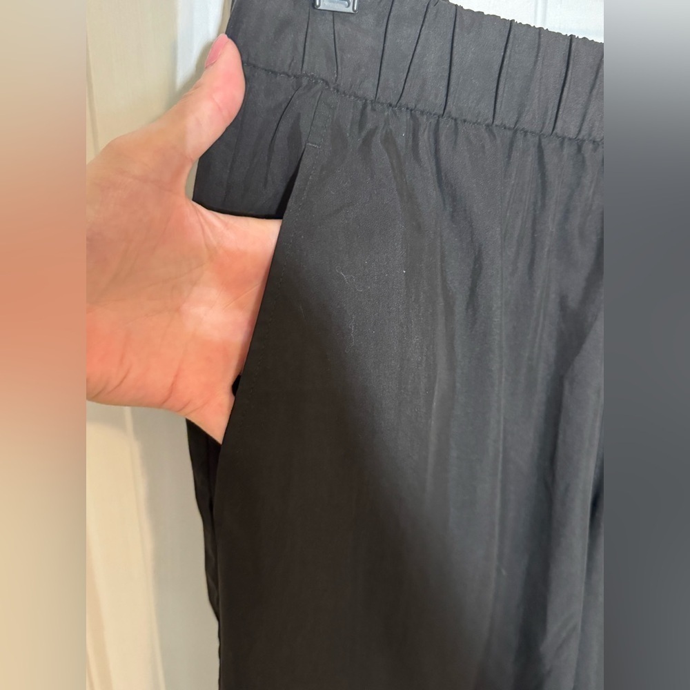 Eileen Fisher - Black Tencel Lyocell Blend Comfy Lounge Cropped Pants - Picture 4 of 8